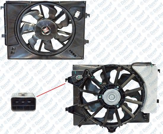 SWAPP 86512 Fan Motoru Davlumbazli Bidonlu Hyundai I20 08-15 Tekli Fan